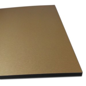 Gold Brush Aluminium Composite Panel