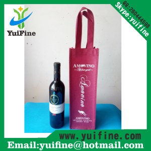 Wine Bag Non Woven Fabric Bag Reusable Cloth Bag Handbag Nonwoven Promotion Bag/Adverti...