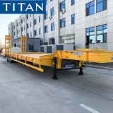 TITAN 3 Axle Low Bed Truck Trailer Ready to Ship to Tanzania