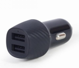 Gembird 2-port USB car charger, 4.8 A, black - TA-U2C48A-CAR-01
