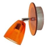 Spot Orange Glass + Metal Peg 50W GU10