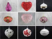 Christmas Glass Ball/Heart/Onion/Egg/pinecone/owl decorations