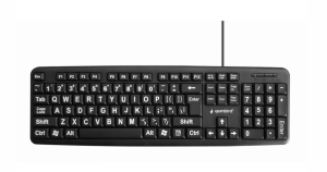 Gembird Clavier Standard, USB, noir - KB-US-103