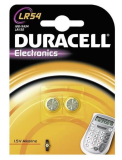 Pack de 2 piles bouton Duracell LR54 (AG10)