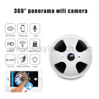 360 degree panoramic fisheye wireless smoke detector hidden camera