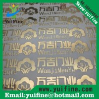 Electroformed Thin Metal label/Logo Name Plate Adhesive nickel sticker nameplate label...