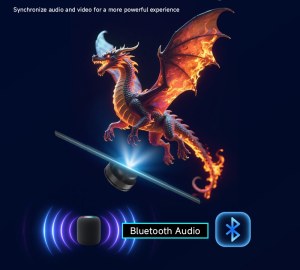 Projecteur Holographique 3D Fan affichage annonces publicitaires démonstration Supports...