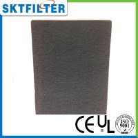 Activated carbon air filter media roll for greenhouse
