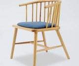 DC08 Wooden Upholstered Chair with Armrest