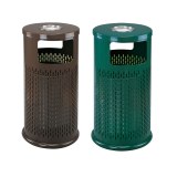 MAX-HK73 Wholesale Outdoor Street Steel Bucket Recycling Dust Bin Outside Litter Bins...