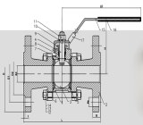 3 Piece Flanged Ball Valve