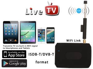 Mobile DVBT Digital TV Box DVB-T Wifi ISDB-T DTV Link Live in TV Tuner Receiver ISDBT...