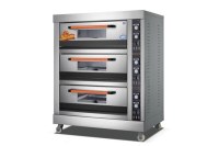 Triple layer six trays electric oven for pizza