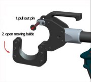 EZ-85 battery powered cable cutting tools