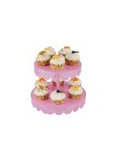 2-tier Cupcake Holder With Beautiful Metal Lace