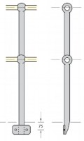 Side Conveyor Side Offset Handrail Stanchions