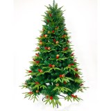 Classic Pine Cone Mix PVC PE Christmas Tree Green