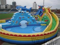 Commercial outdoor kids water play aqua park for sale