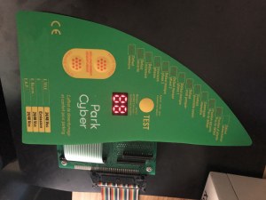 Illuminated Membrane Switch with 7 Segment Display