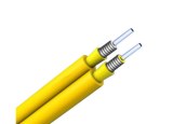 Duplex Zipcord Tight Buffered Armored Fiber Optic Cable GJSFJV 0.9mm Simplex Steel Tape...