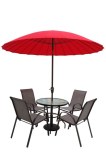 Outdoor Patio Umbrella 24 Fiberglass Ribs