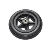 6 Inch Flat Free PU Foam Plastic Wheelchair Front Wheel