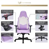 VICTORAGE Computer Gaming chair Office Chair Premium PU Leather(Purple)