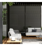 MIRADOR ACCESSORY - SHUTTER WALL CHARCOAL PERGOLA