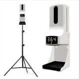 K9 Pro 2-In-1 Tripod/Wall-Mounted Hand Sanitizer Dispenser & Infrared Thermometer