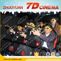 7d Interactive Motion Cinema with Shooting Guns Hydraulic CE amusement park