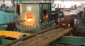 Low scrap rate drill pipe prodution line for Upset Forging of oil pipe end