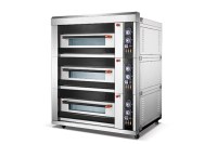 Triple layer six trays electric oven