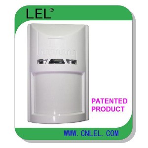 Wired wide angle PIR motion detector for indoor security