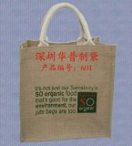 Natural color linen bag, snail embroidery linen bag, drawstring linen bag