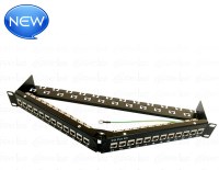 FTP Cat.6A Patch Panel Angled 24 Port