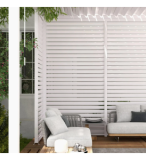 MIRADOR ACCESSORY - SHUTTER WALL WHITE PERGOLA