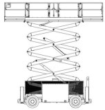 Diesel Engine Self Propelled Scissor Lift