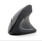 Gembird Souris optique sans fil ergonomique à 6 boutons, noir - MUSW-ERGO-01