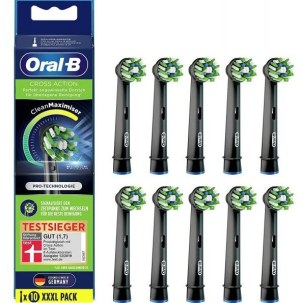 Oral-B CrossAction CleanMaximizer Têtes de brosse de rechange 10pcs noir 410324