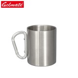 300ML Carabiner Hook Stainless Steel Outdoor Picnic Camping Mug