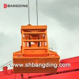 Remote control hydraulic clamshell grab bucket for bulk cargo