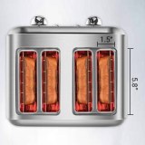 Retro Stainless Steel Toaster ST027 Retro Classic Design