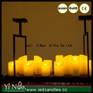 Artificial Paraffin Wax Flameless LED Candles for Candelabra