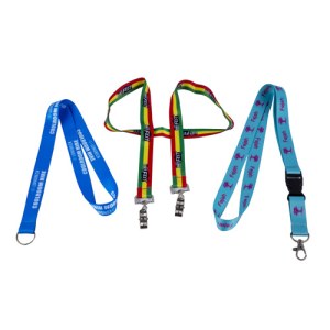 Printed Polyester Lanyards Attached on Card Holders and Card Pouches for Displaying Id...