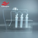 Customized Teflon gas cleaning hydrogen fluoride reaction unit with PFA valve