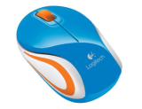 Logitech M187 - Ambidextre - Optique - RF sans fil -Bleu 910-002738