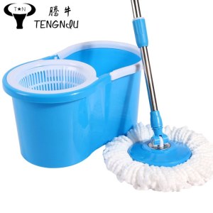 Microfiber 360 Rotating Spinning Magic Dry Mop Bucket 2 Heads And Easy Floor Mop