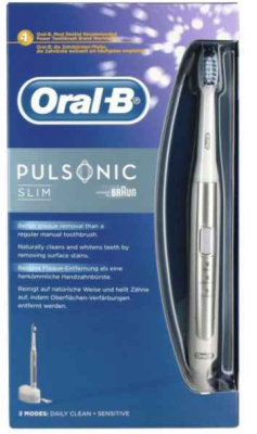 Brosse à dents électrique Oral-B Pulsonic Slim (Argent - Blanc)