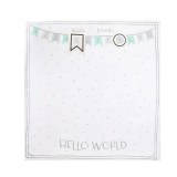 PurePetali Swaddle Square Blanket - Hello World Blanket