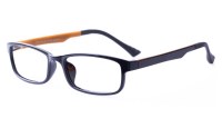 S.Black Orange 7001 SMOOTH Full Rim Square Sunglasses